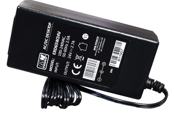 LED Stecker Netzteil | Trafo DC 24V 65W 2,7A 230V/AC driver für Stripes Leuchten