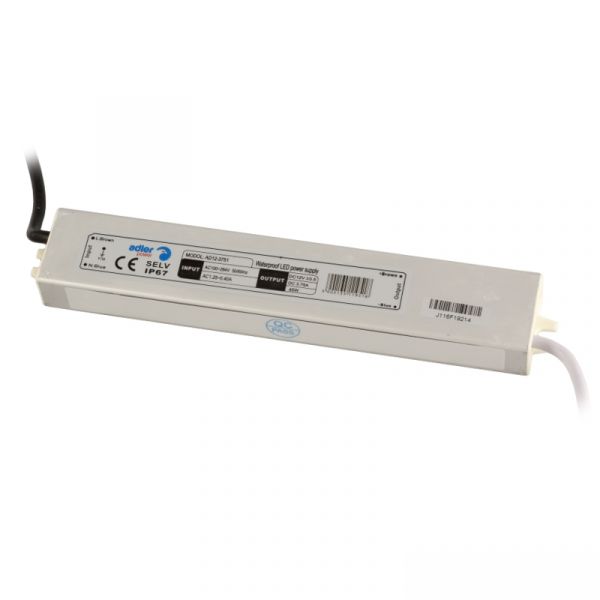 LED Trafo | Netzteil 12V/DC 45W 3,75A wasserfest slim outdoor (AF12-3751) IP67