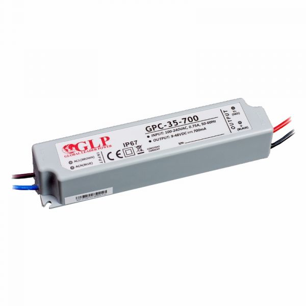 LED Netzteil / Trafo 700mA Konstantstrom 9-48V DC 34W (GPC-35-700) IP67