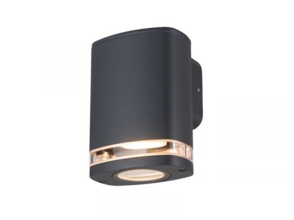 Wandlampe | Wandleuchte ZEVI IP54 Grau GU10