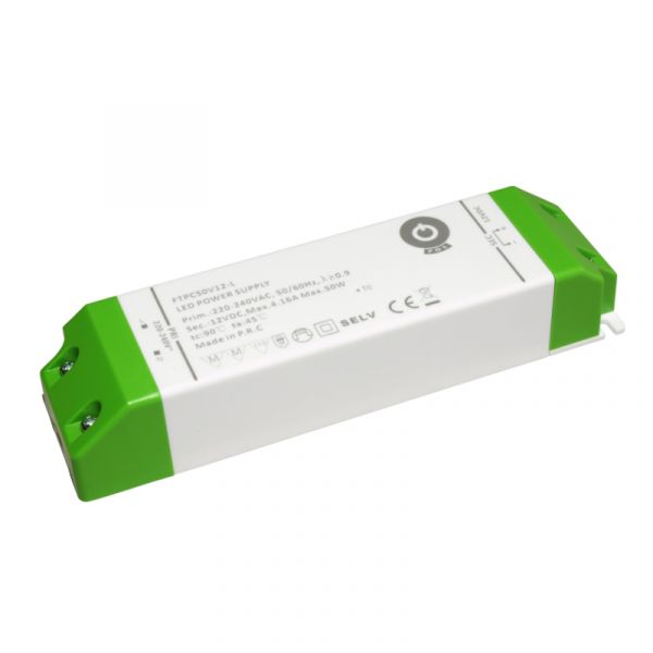 LED Netzteil Trafo PFC 12V/DC 50W 4,16A Slim Line (FTPC50V12-L) MM Möbel driver