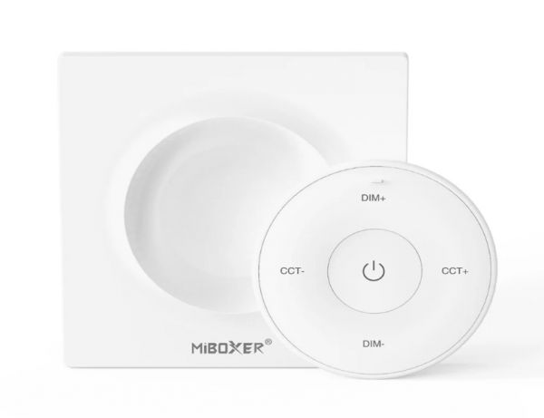 Wandsteuerung Fernbedienung mit Magnethalterung CCT 2,4 GHz weiß Miboxer