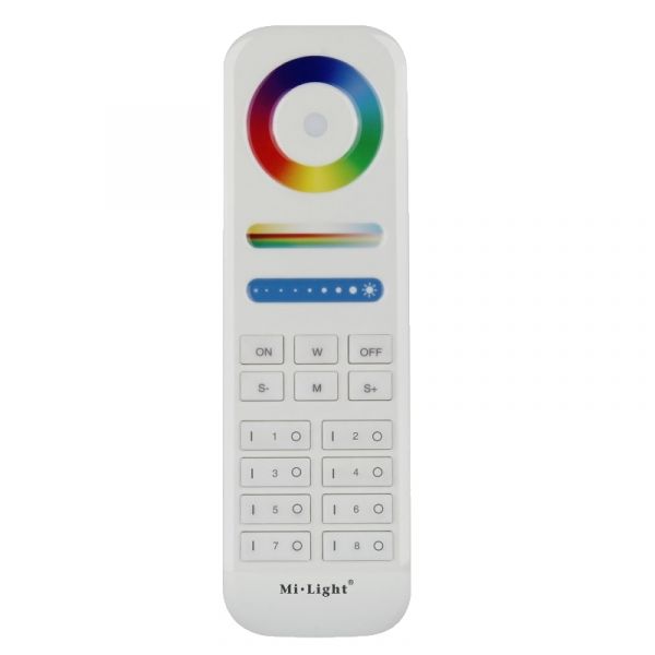 3in1 Fernbedienung RGB+CCT LED 8 Zonen für Farbsteuerung RGB+CCT LEDs Miboxer