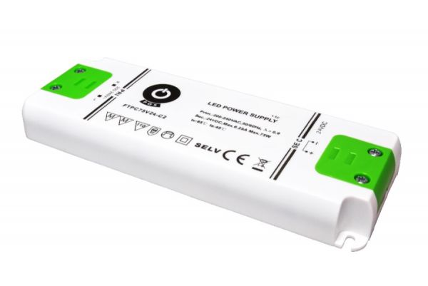 LED Netzteil Trafo PFC 24V/DC 75W 3,13A Slim Line (FTPC75V24-C2) MM