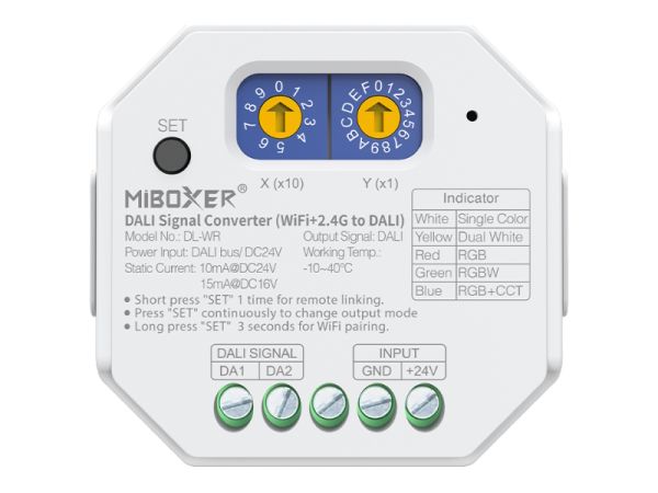 DALI WiFi und 2,4 GHz Funk-Signalkonverter für DALI-Beleuchtung Miboxer