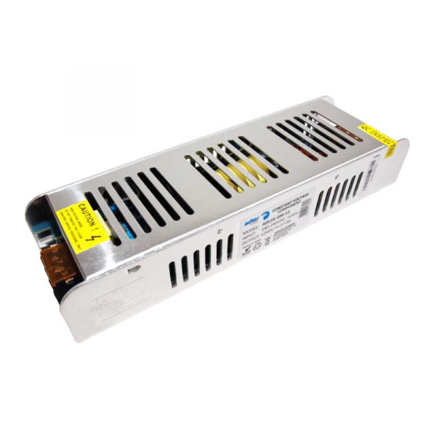 Slim LED Trafo 12V/DC 200W 17A für Led Leuchten Montage Netzteil (ADLS-200-12)
