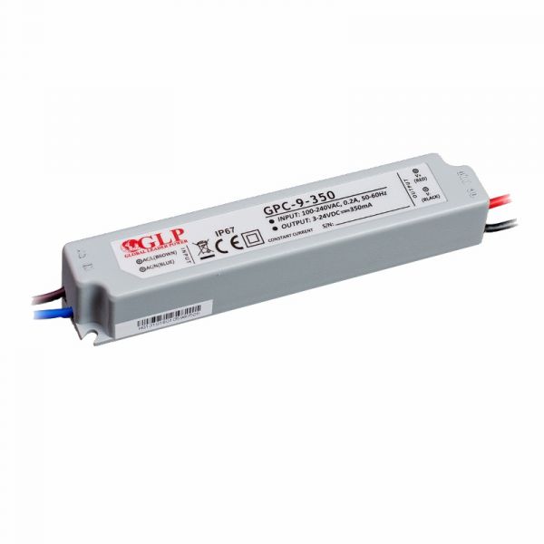 LED Netzteil / Trafo 350mA Konstantstrom 3-24V 8,5W (GPC-9-350) IP67