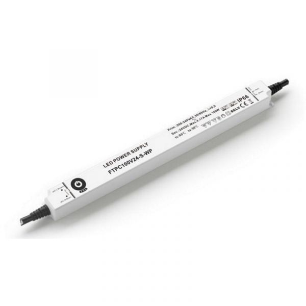 LED Trafo 24V/DC 100W 4,17A Slim Line Netzteil FTPC100V24-S-WP, MM IP66