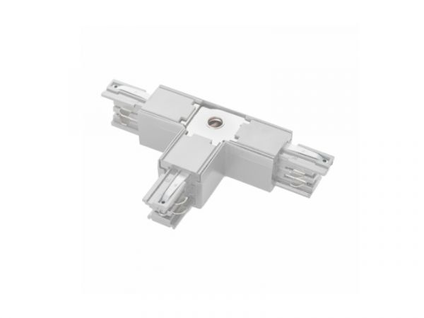 ML 230V Schienensystem T-Verbinder, Erde rechts, weiß