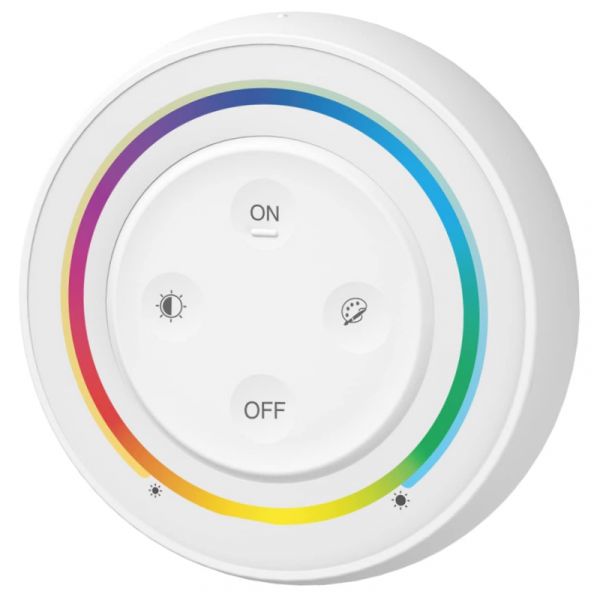 3in1 Fernbedienung rund Wandhalterung Touch RGB/RGBW/RGB+CCT in weiß Miboxer