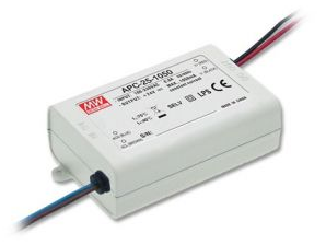 LED Netzteil/Trafo 700mA Konstantstrom 11 36V DC 7,7 25,2W (APC-25-700) MEANWELL